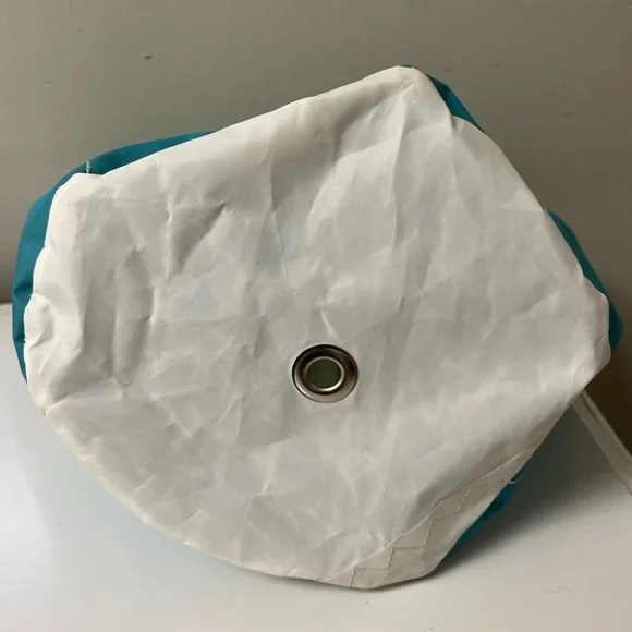 SEA BAGS TIE-DYE LIFE IS GOOD BEACHCOMBER BUCKET BAG TOTE Teal Blue Rainbow - Picture 12 of 12